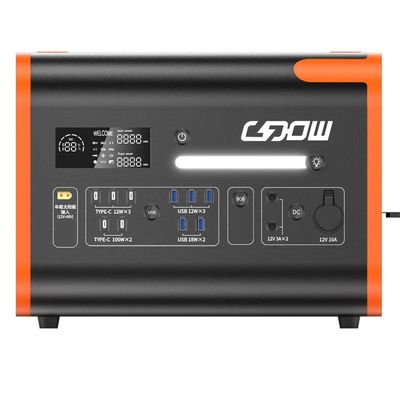 220V/40ah/2200W Tenaga Surya Stasiun Daya penyimpanan energi outdoor portabel dengan baterai lithium 1500W fast charge