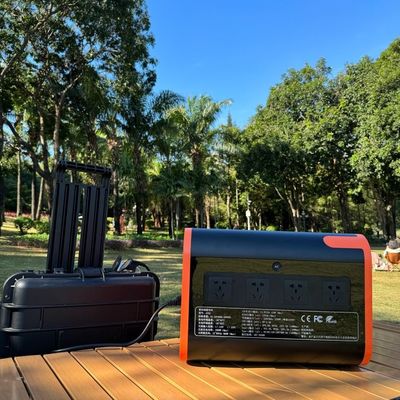110V/220V Mobile AC/DC Rechargeable 2200W Portable Power Station AT22 Warna Oranye Hitam
