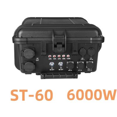 6000W Portable Rechargeable Solar Wind Power Station untuk siaran langsung dan di luar ruangan