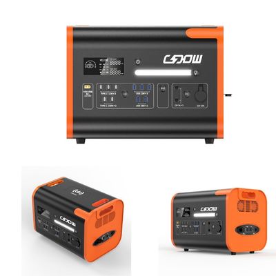 AT22 LiFePO4 Hot Orange 2200W/2048wh Stasiun Listrik Portable untuk Perjalanan dan Luar Ruangan