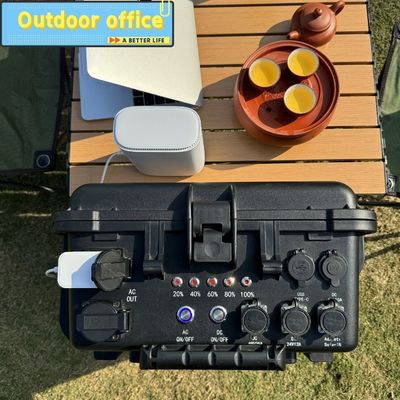 AC Output 110V/220V Kapasitas besar 6216wh Camping Solar Pack dengan Waktu Pengisian 6-7h