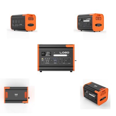 2400W Daya Surya Portable Solar Energy Storage Baterai Power Station Oranye Hitam