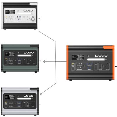 LiFePO4 Portable Power Station 40ah/2200W/2400W untuk pengisian daya multi-scene dan darurat