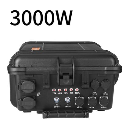 Generator energi portabel 3000W/3000wh Stasiun listrik untuk pasokan listrik luar darurat