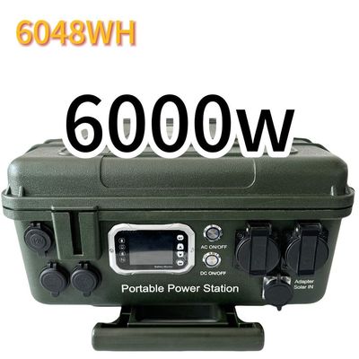 RV Solar Charging Kapasitas Tinggi 6000W/6048wh Power Station dengan Frame Tengah ABS