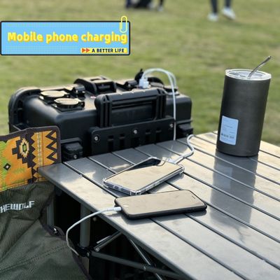 Stasiun listrik portabel super besar hitam 3kw/4kw/5kw/6kw/7kw penyimpanan energi darurat