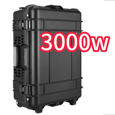 Customisable Black 3000W Mobile Power untuk Stasiun Luar Rumah Tangga dengan Diskon