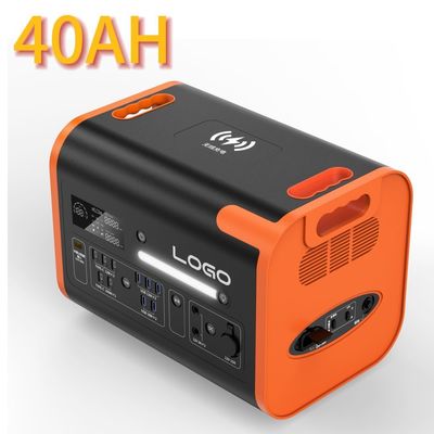 Stasiun listrik penyimpanan energi darurat dengan 2400W portabel dan tipe-C 3*18W/2*100W