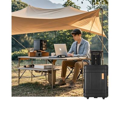 3000W-7000W Perumahan Energi Penyimpanan Sistem Tenaga Surya Outdoor Mobile Power Station
