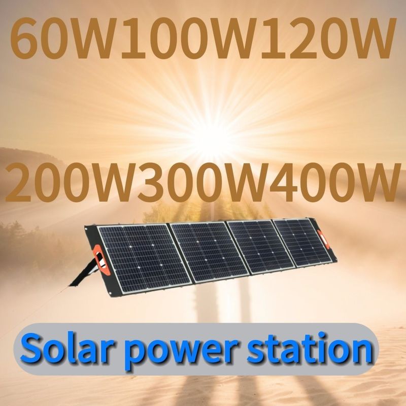 60W Waterproof Flexible Flexible Solar Panel dengan DC Output 17,5V/3,4A USB Charger