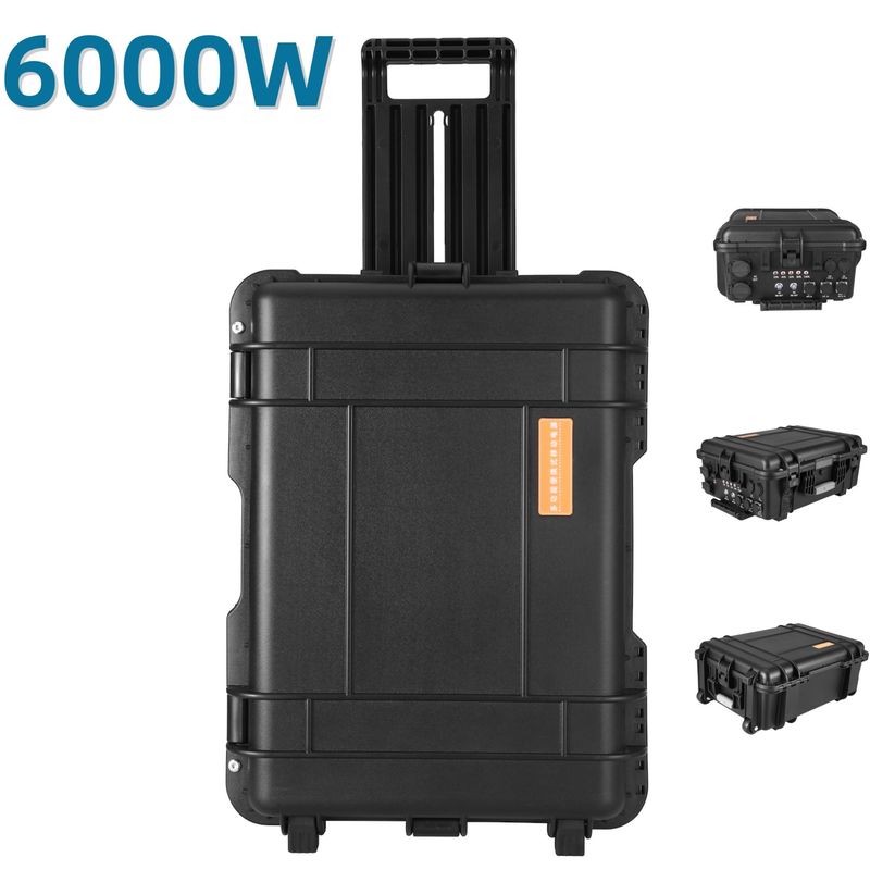 6216wh Outdoor Portable Home Emergency Backup Power Station dengan USB/Type-C 18W Max