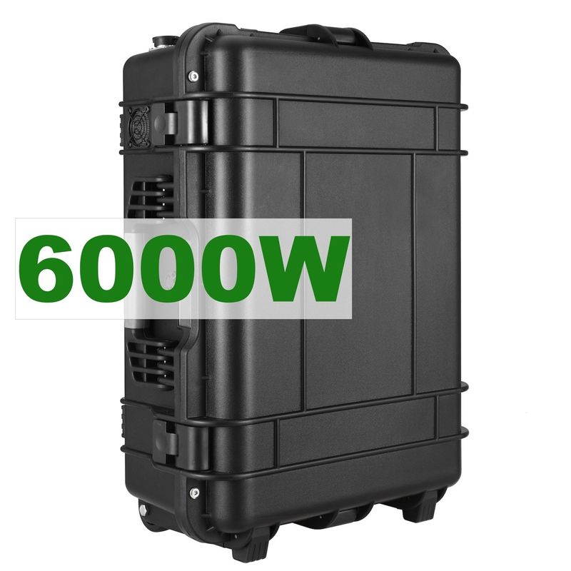 6000W Baterai Lithium Ternary Solar Generator Pembangkit Listrik untuk Kegiatan Luar Ruang