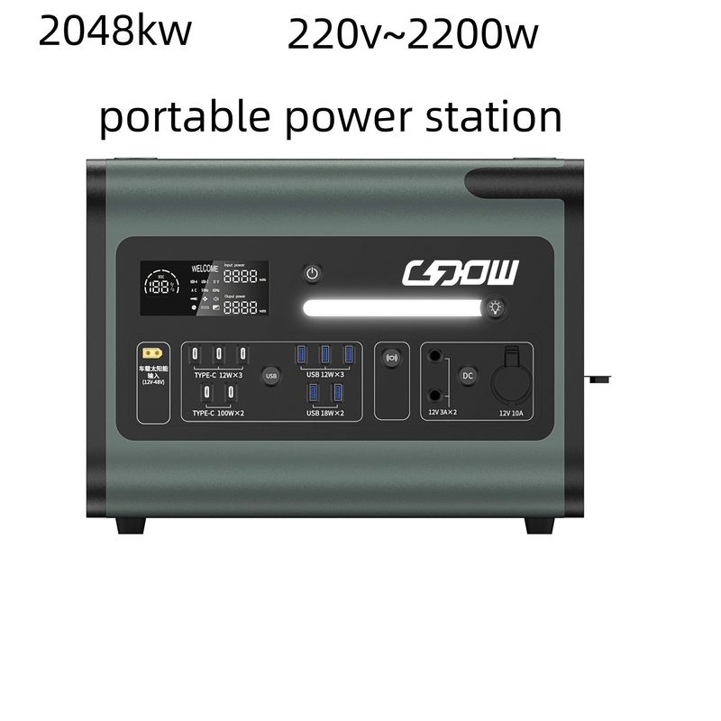 405*275*303 mm Camping Light dan Charging Treasure di Satu Stasiun Listrik Portable