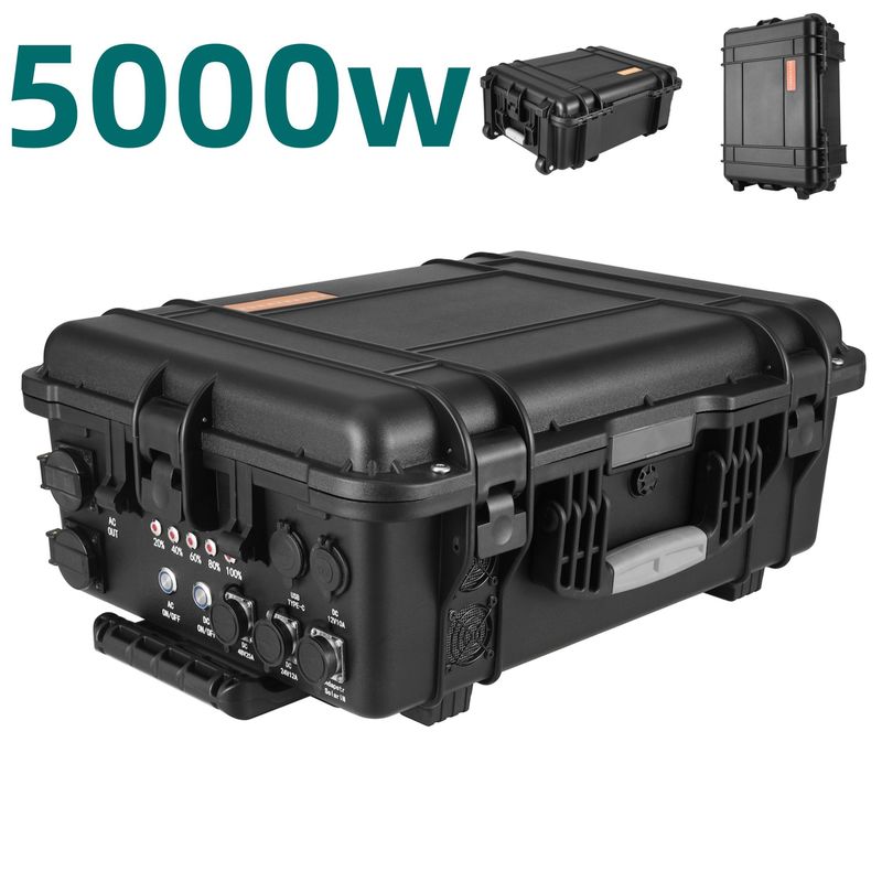 Generator Surya Perumahan tahan api dengan 8000W Daya Puncak dan USB / Tipe-C 18W Max Output