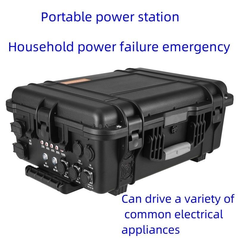 3000W Daya Puncak Stasiun Tenaga Surya Outdoor DC Portable dengan Baterai LiFePO4