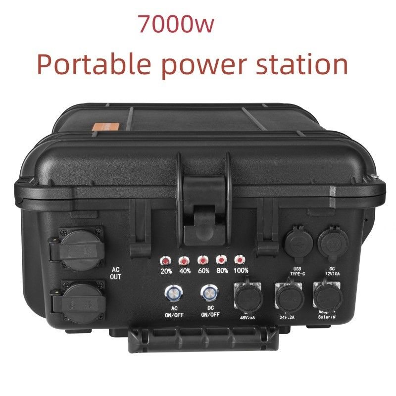 AC Pure Sine Wave Output 7000W High-Power Portable Generator untuk Sumber Daya Surya