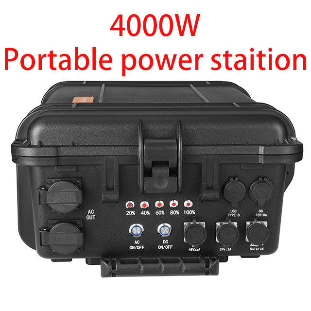 Daya Camping Outdoor dengan Kapasitas Besar 4000W dan USB/Tipe-C 18W Max Solar Generator