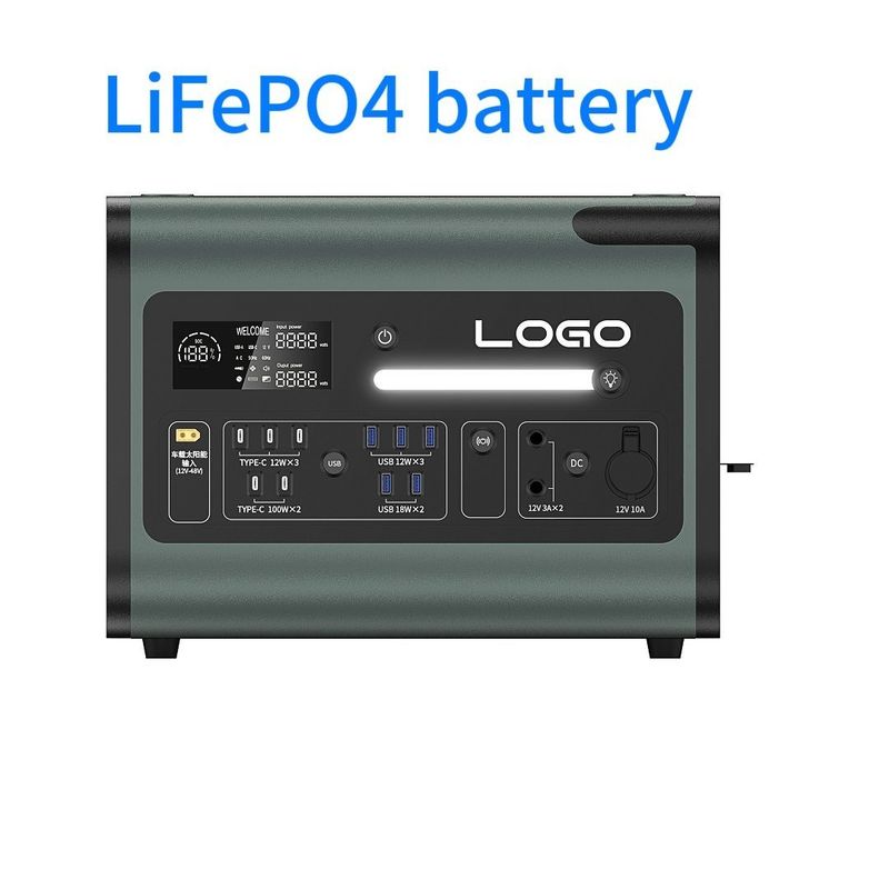 300W 500W 1800W Portable Rechargeable Solar Power Station untuk cadangan perjalanan darurat
