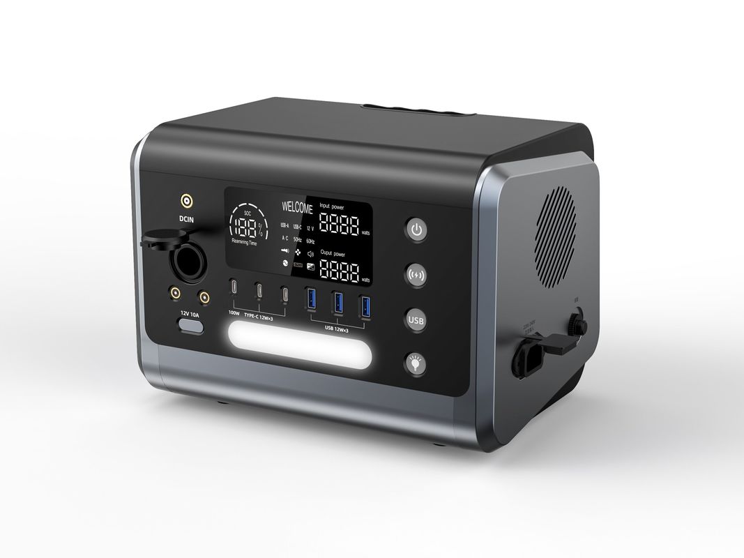 600W Pengisian Tanpa Kabel AC/230 Output Power Station untuk Rumah dan Camping