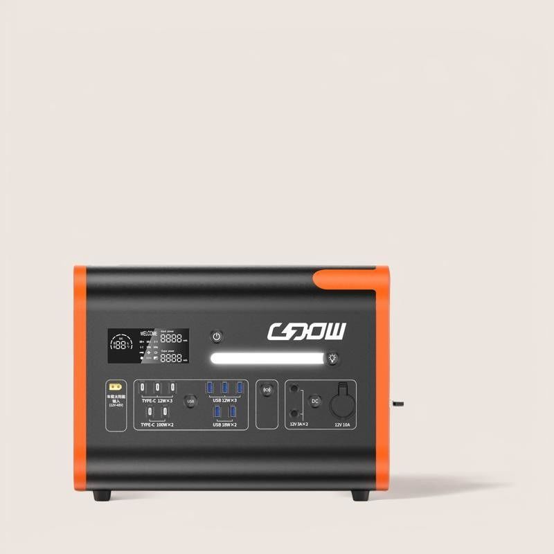 LiFePO4 Battery Portable Solar Generator dengan Type-C 3*18W/2*100W Output dan Panel
