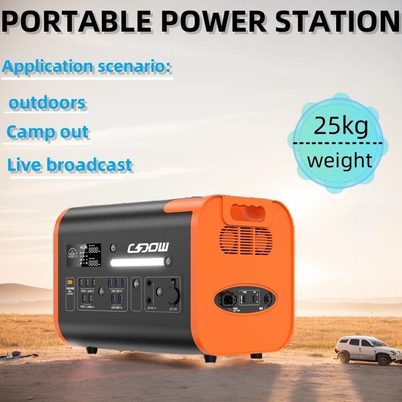 600W 1800W 2000W Baterai Lithium Iron Phosphate Portable untuk pembangkit listrik tenaga angin surya
