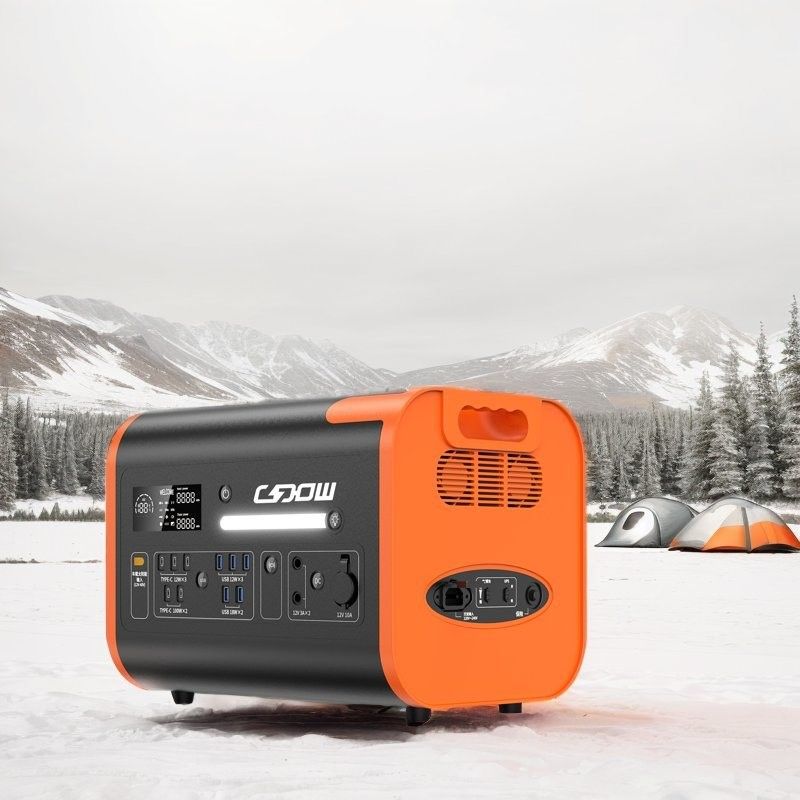 2048wh Kapasitas Nominal Pembangkit Listrik Portable dengan Fast Charging 1500W dan Panel Surya