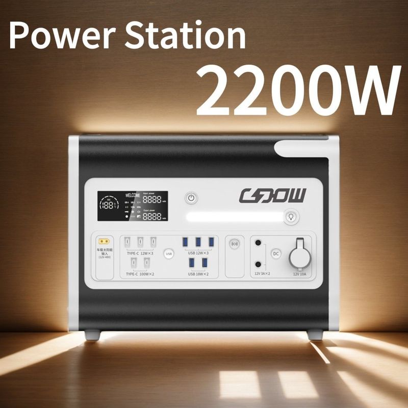 2000W 2200W Black Silent Type Gasoline Generator Power Station Power Bank untuk berkemah