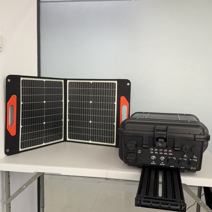 4000W Solar Emergency Mobile Power Station dengan USB/Type-C 18W Max dan tahan lama