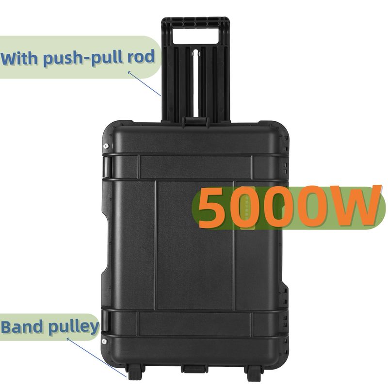 8000W Peak Power Solar Generator untuk Camping Portable Energy Storage and Customization