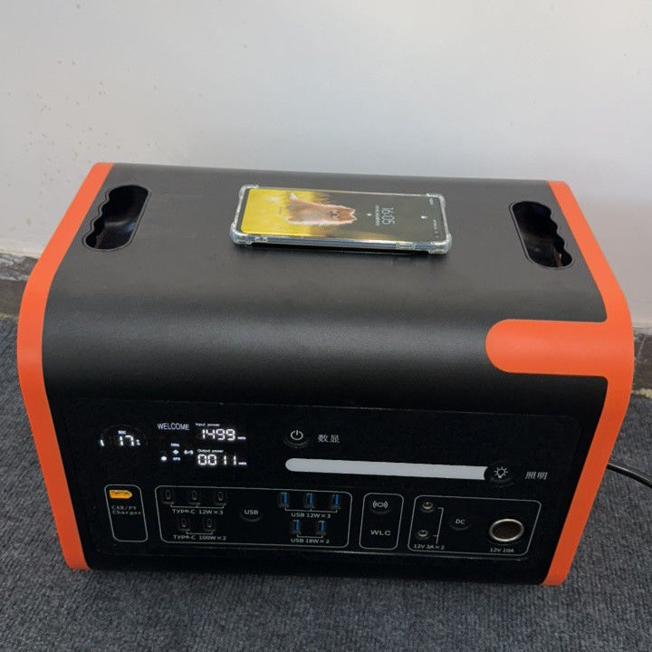 600W 2000W Pemancar Pembangkit Listrik Surya Kecelakaan Listrik Darurat Perkampungan 2048wh Sumber Daya Luar Ruang