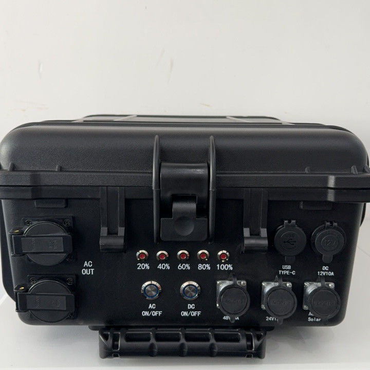 6-7 jam waktu pengisian 3000W daya tinggi Portable Pull Rod Power Station untuk darurat