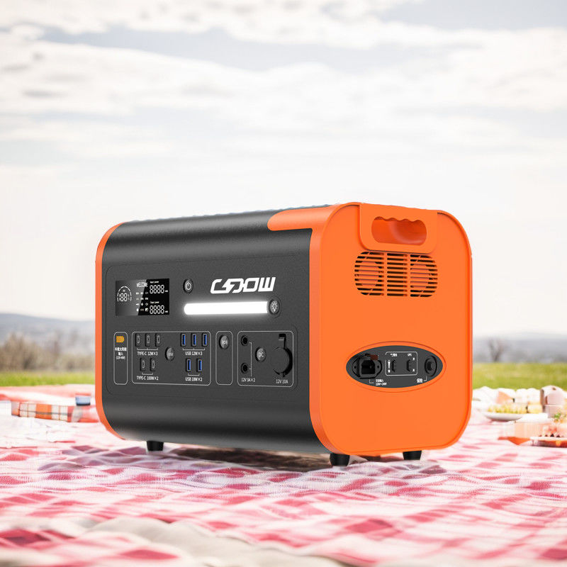 Stasiun Daya Portable 110V 230V 50Hz 60Hz untuk Tape Display dan Wireless Charging 15W
