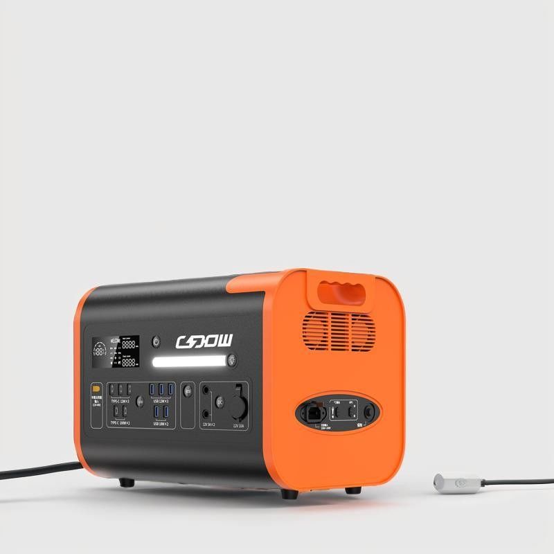 Jerman 2000W 2048wh AC-DC Output Plug Electric Mobile Portable Lithium Power Station Solar Generator
