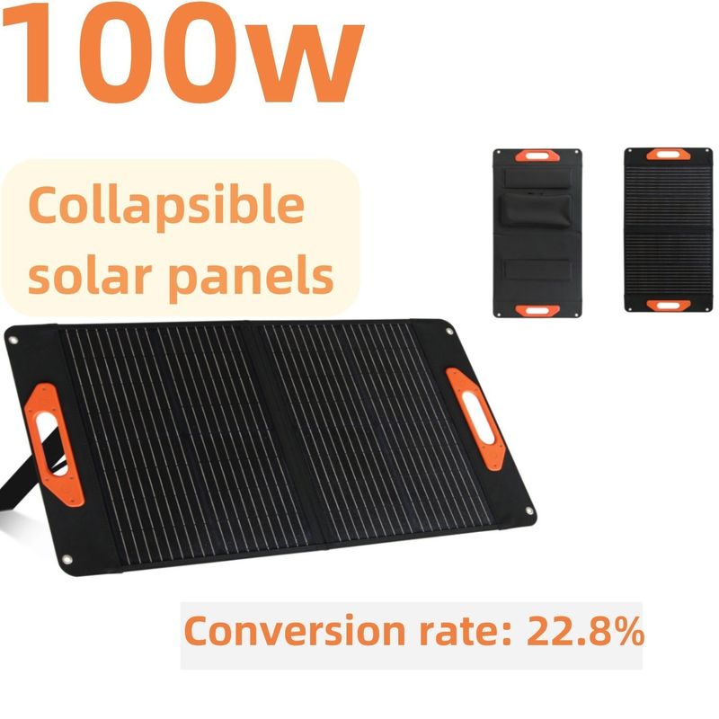 Panel Surya Monokristalin Silikon 100W Buka ukuran 169.8*43.1*3.2cm/66.9*17*1.3in