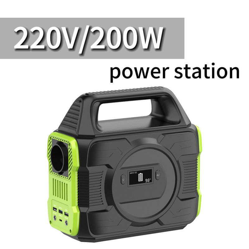 Tipe C Input/Output 5V/2.4A 200W Portable Solar Generator dengan Modified Wave AC Output