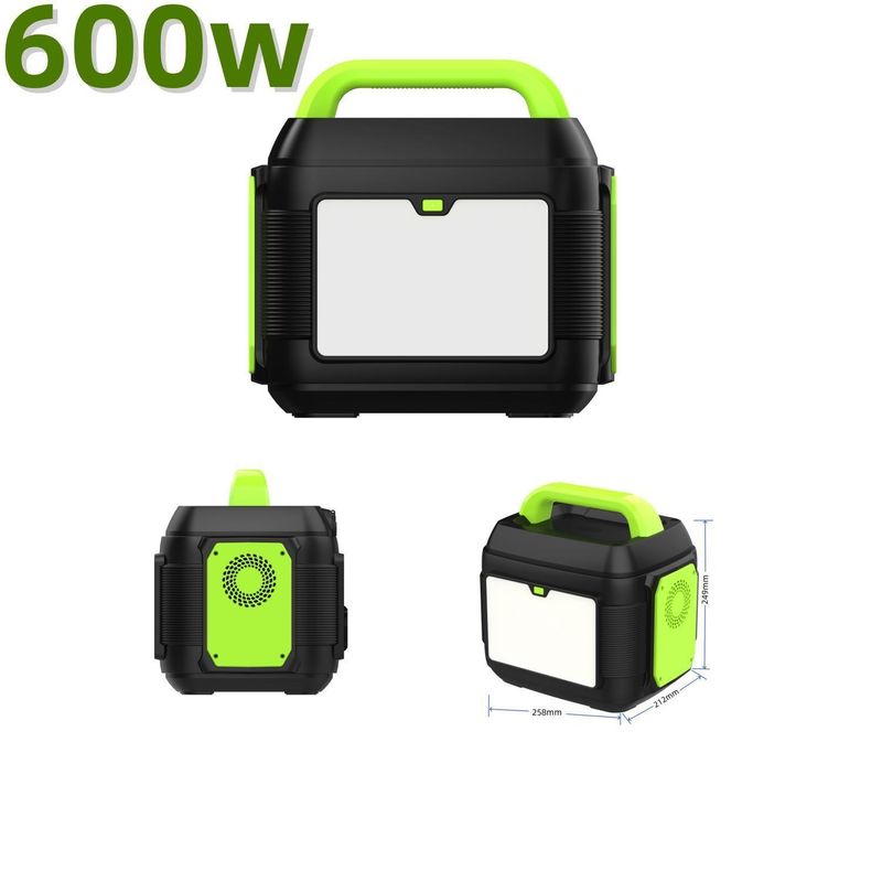 Pembangkit Listrik Portable 2024 Hot Mini Solar Generator 600W dengan kapasitas nominal 576wh