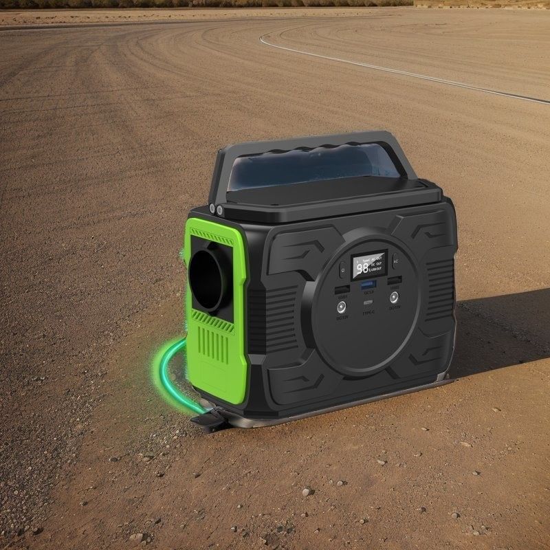 Stasiun Listrik Portable 200W Penyimpanan Energi Surya Luar Ruang dengan Output AC Gelombang yang Dimodifikasi