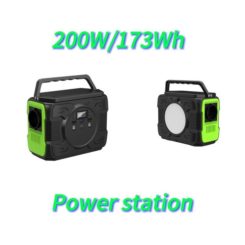 Output AC gelombang yang dimodifikasi 200W Energy Storage Emergency Power Station untuk outdoor mobile