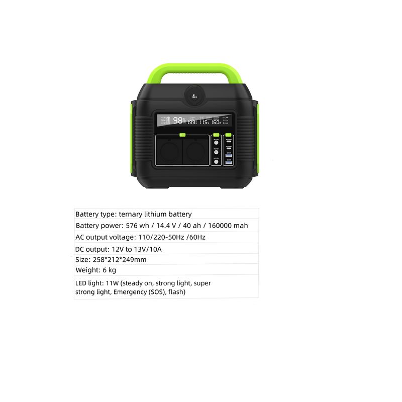 Sistem penyimpanan energi surya 300W untuk darurat perumahan berkemah dan generator seluler