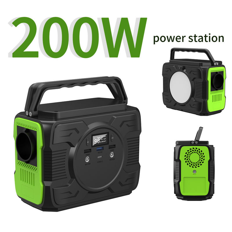 200W Baterai Lithium Pengecas Cepat Generator Surya Isi Ulang untuk Kegiatan Luar Ruang