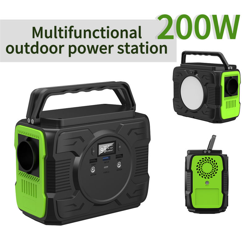 200W Lithium Battery Portable UPS Power Station Power Bank Generator untuk kustomisasi