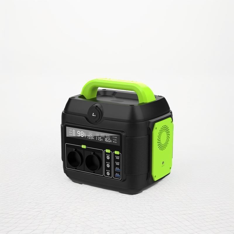 Sumber daya penyimpanan energi luar portabel 600W dengan tampilan digital dan input 110V/220V