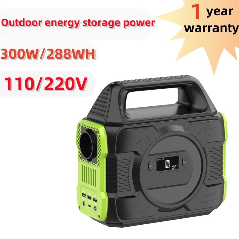 300W Darurat / Perjalanan USB Portable Solar Generator Power System untuk pengisian telepon