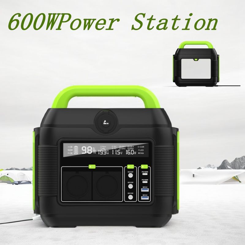 600W S6 MPPT Portable Mobile Power untuk penyimpanan energi di outdoor camping