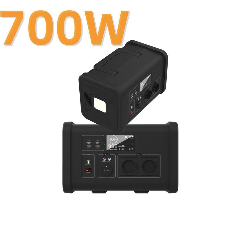 200W 300W 600W 700W Portable Home Solar Power System dengan Balkon Energy Storage dan 1