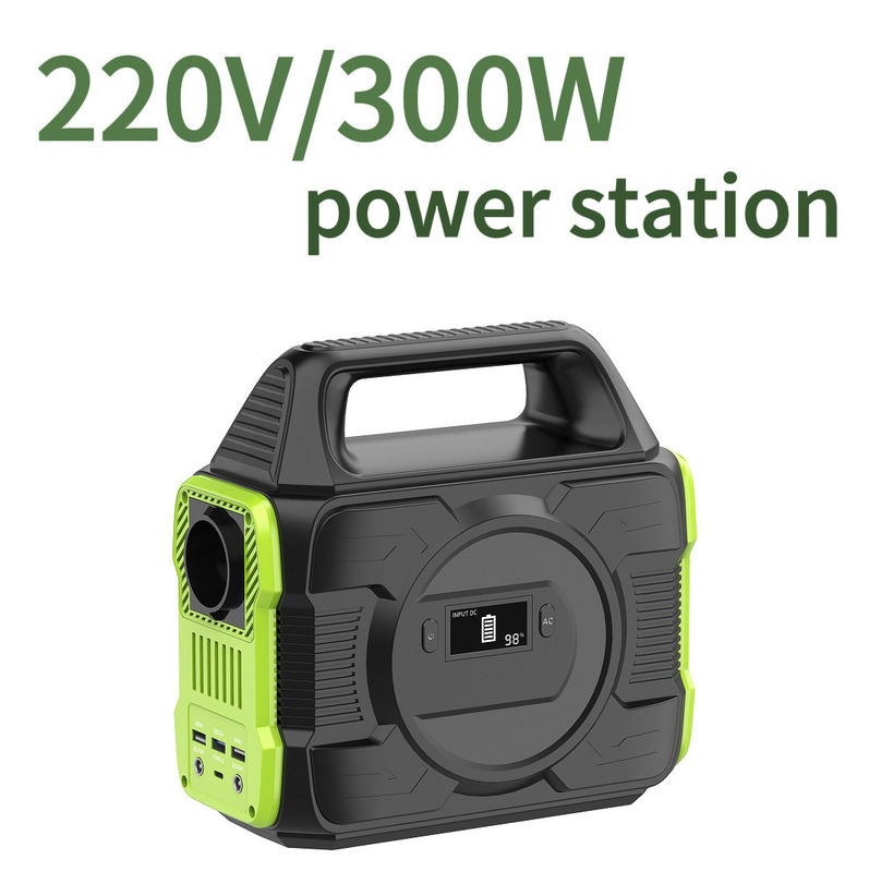 110V 220V Sumber Daya Surya Portable 300W Battery Power Bank dengan Listrik Crystal Display