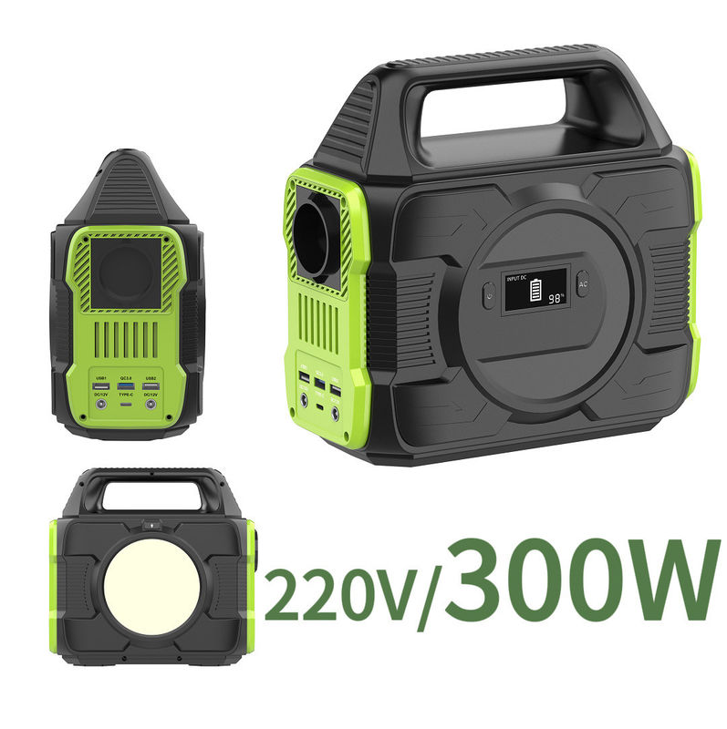 300W Solar Station Generator Portable Solar Power Bank untuk Fungsionalitas Disesuaikan