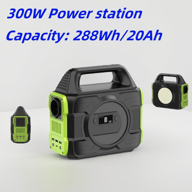 MPPT Teknologi 300W AC/DC Output Socket Portable Mobile Power Station untuk Balkon Drone dan Komputer