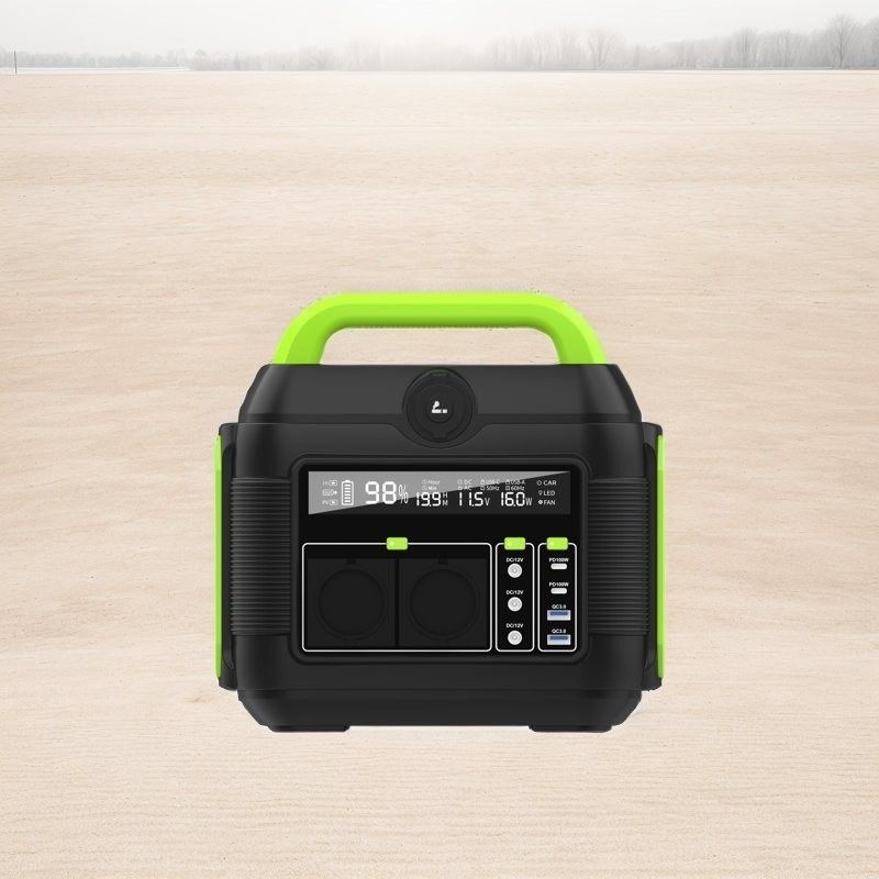 258*212*249mm EU AC Socket 600W/576wh Generator Baterai Litium Portable