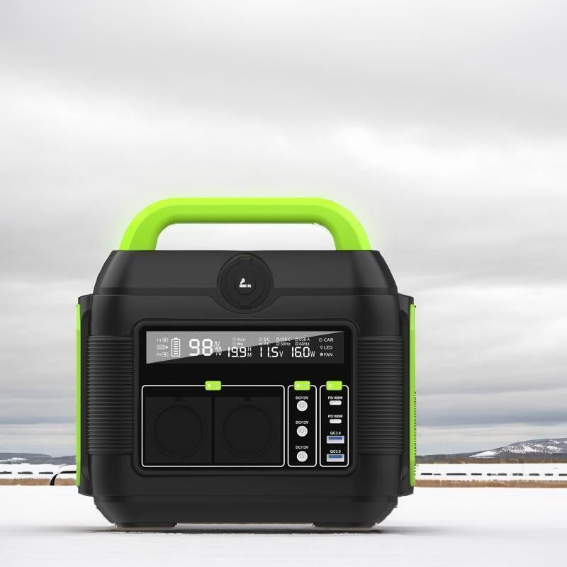 Multi-Fungsi Output 600W Outdoor Camping RV Energy Storage Power Station Daur Ulang